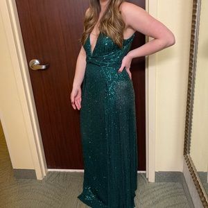 Holiday Dress, Green Sparkly, size Medium